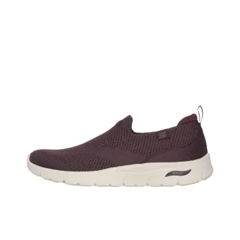 Skechers Arch Fit Breathable And Lightweight Low Top Casual Shoes Women's Umber