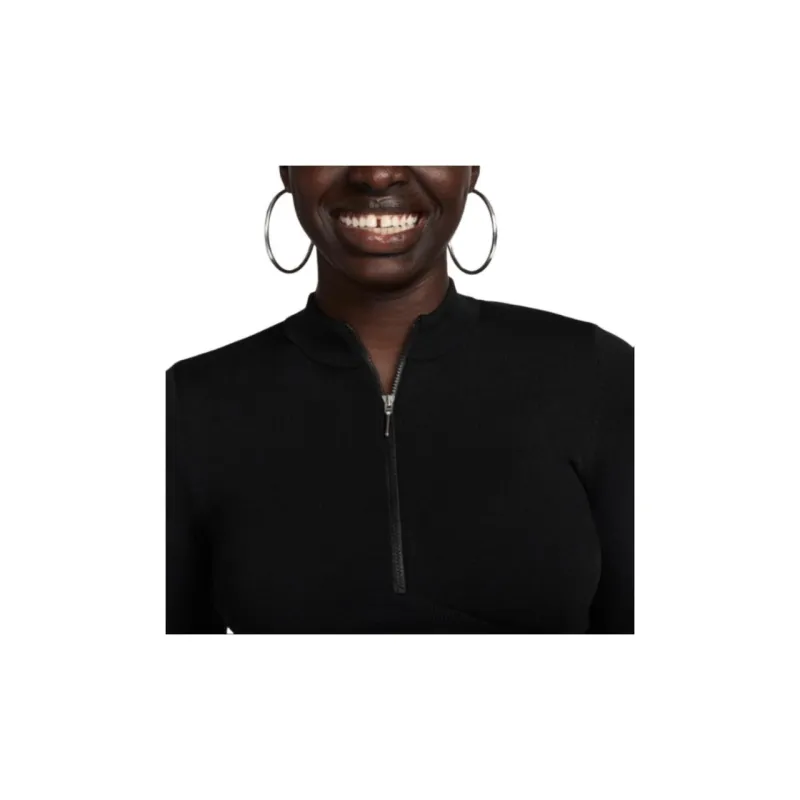 Nike Sportswear Chill Knit Women's Slim Long-Sleeve Cropped Sweater 1/2-Zip Top-2