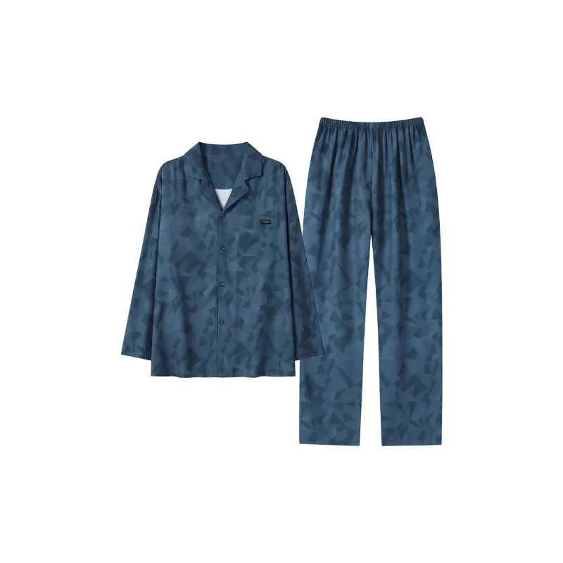 Qiao Ni Tong Pajama Set Men's Premium Black-32