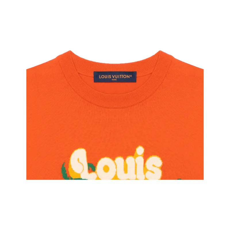 LOUIS VUITTON Short Sleeved Cotton Crewneck-2