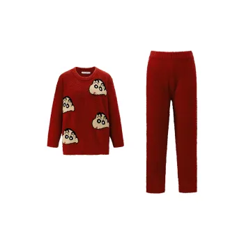 QINZUIMAO Pajama Set Women's Acid Fruit Red