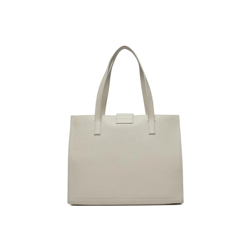 Furla 1927 Collection Textured Calfskin Tote Bag Shopping Bag One Shoulder Handbag Large Size Women's Cotton Candy-2