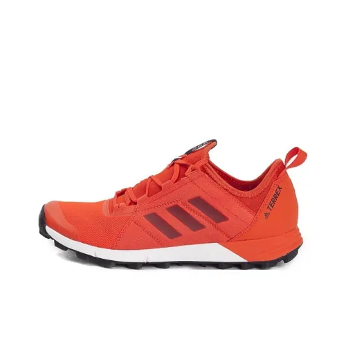 Adidas TERREX AGRAVIC SPEED Anti-Slip Wear-Resistant Mid-Top Outdoor Shoes Men's Orange