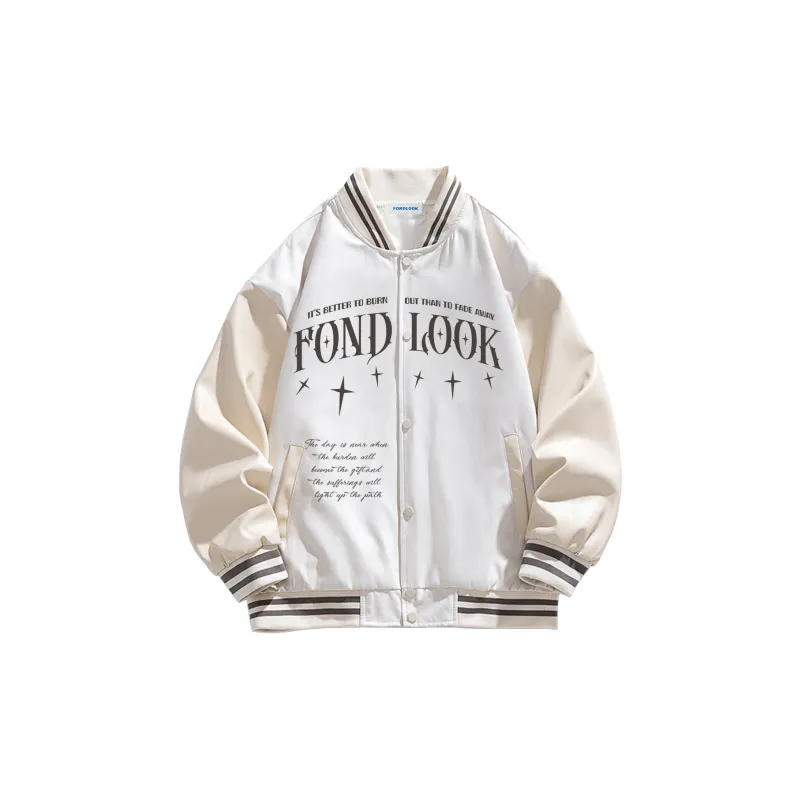 FONDLOOK Baseball Jacket Unisex-5