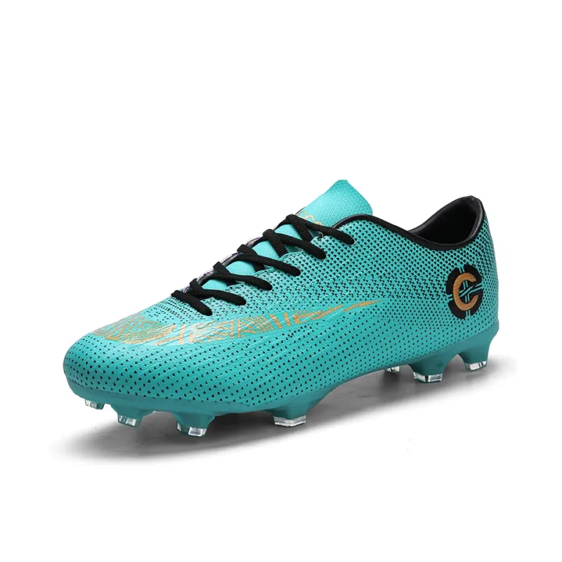 Prince McQueen FG Rubber Long Studs Artificial Ground Anti-Slip And Wear-Resistant Coverage Soccer Shoes Unisex Black-14