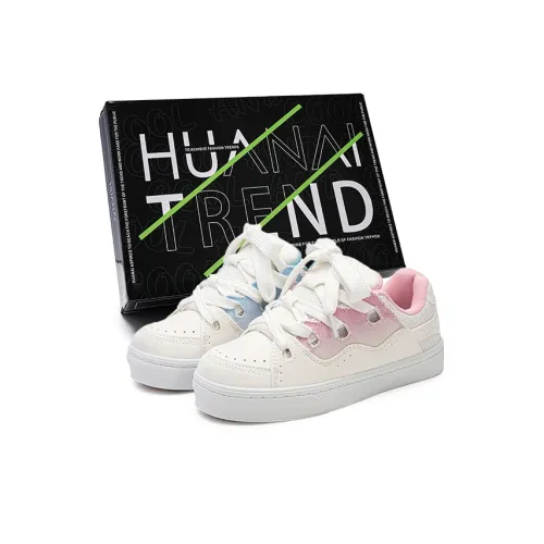 HUANAI Skateboard Shoes Women's Low-Top Mismatched