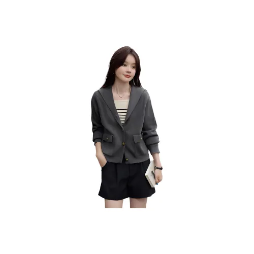 Mo Han Yi Mei Knitwear Women's Dark Gray