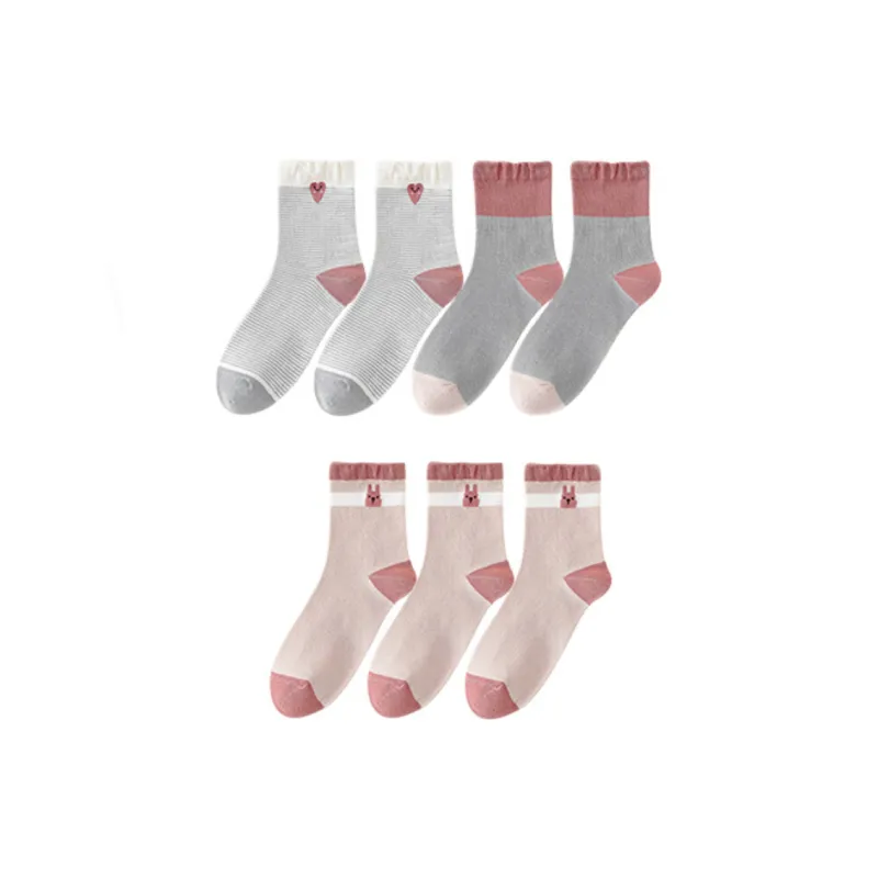 Lan Miao Mid Calf Socks Women's 7 Pack-1