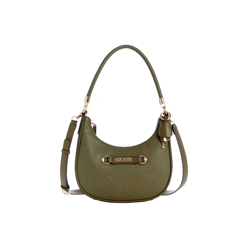 GUESS Artificial Leather Portable Crossbody Bag, Shoulder Bag Women's Green-0