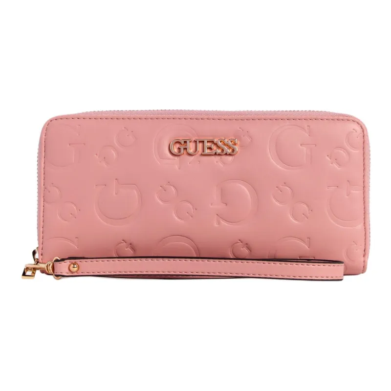 GUESS Artificial Leather Wallet Large Size Women's Pink-0