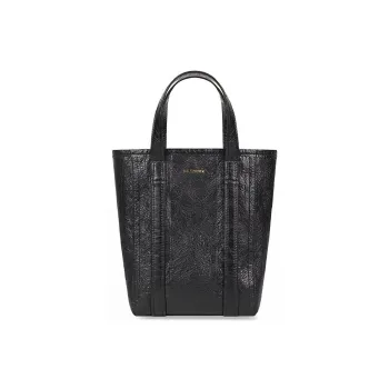Balenciaga Barbes Sheepskin Tote Bag Shopping Bag Handbag Crossbody Bag Small Size Women's Black