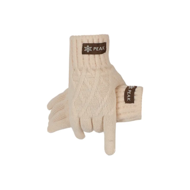 PEAK Acrylic Polyamide Polyester Knit Gloves Unisex-4