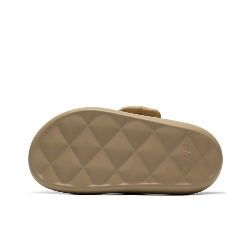 MLB Slipper Crystal Antibacterial Slide Slippers Unisex Light Camel-5