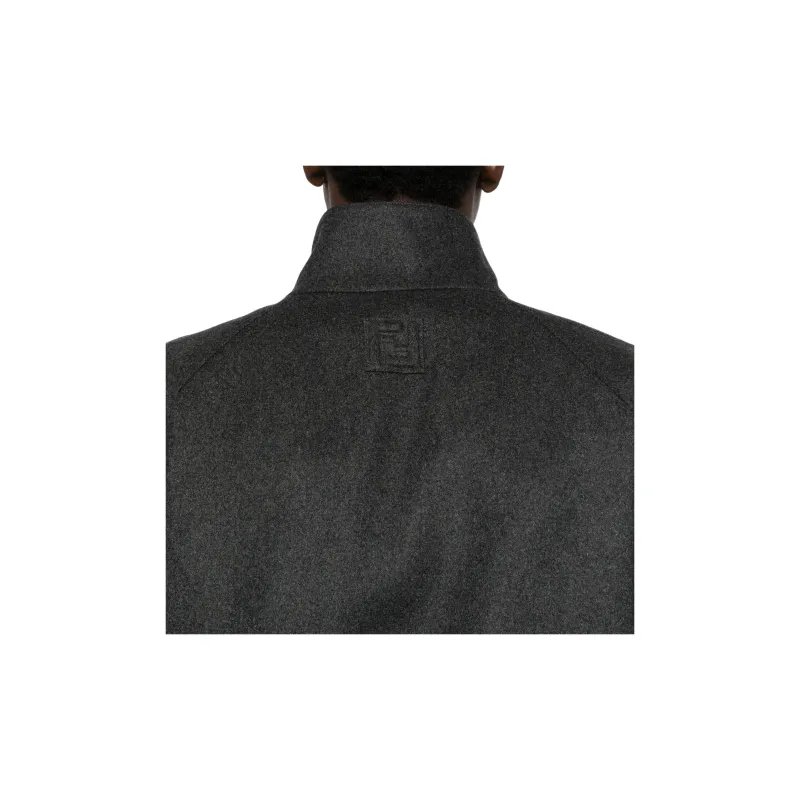 FENDI Felted Bomber Jacket-4