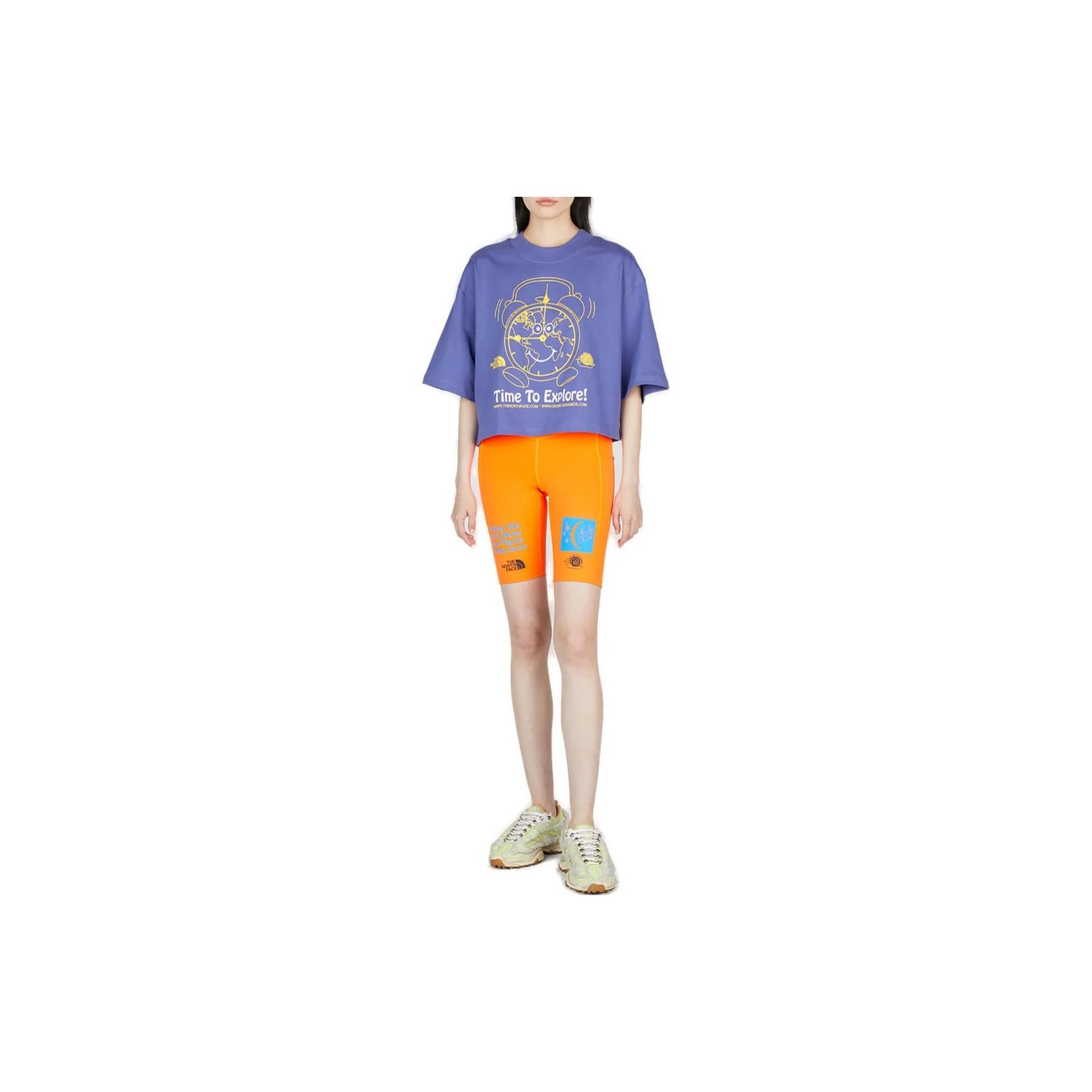 THE NORTH FACE X Online Ceramics Graphic-Printed Cropped T
