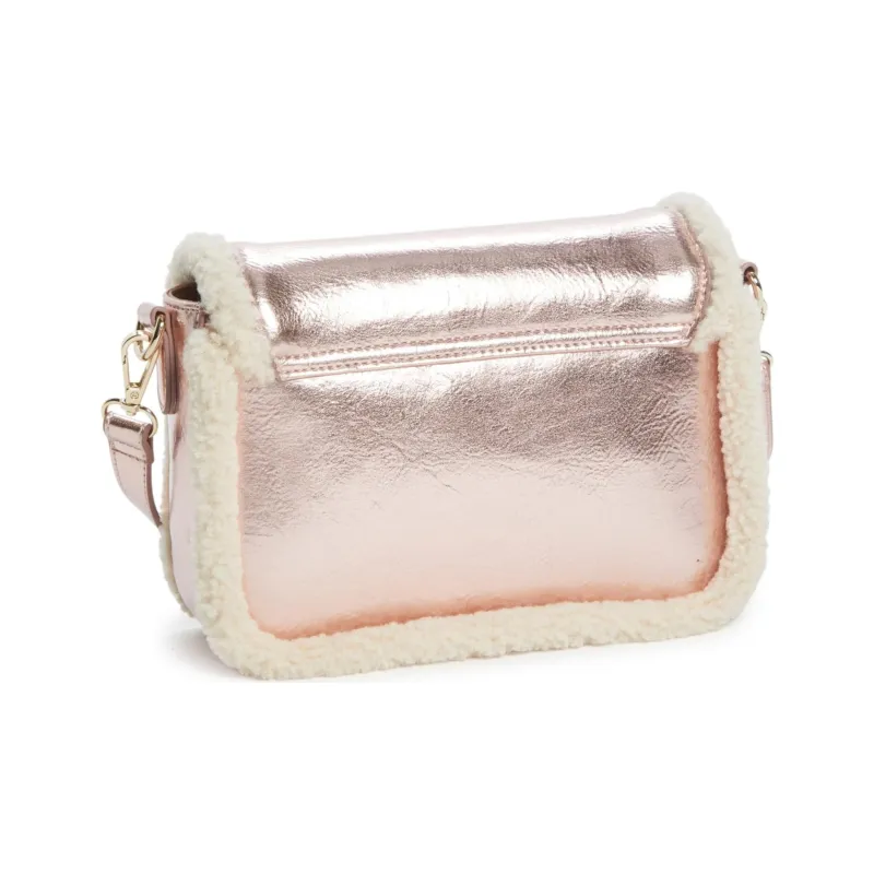 GUESS Artificial Leather Shoulder Bag Crossbody Bag Women's Rose Gold-1