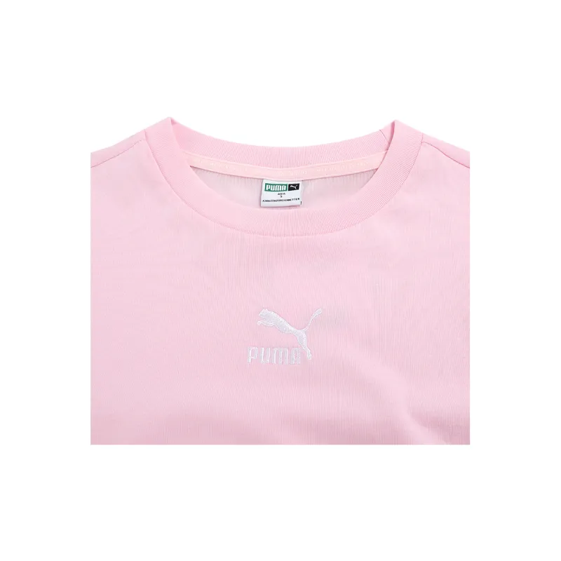 PUMA Short Sleeved Dresses Women's Pink-5