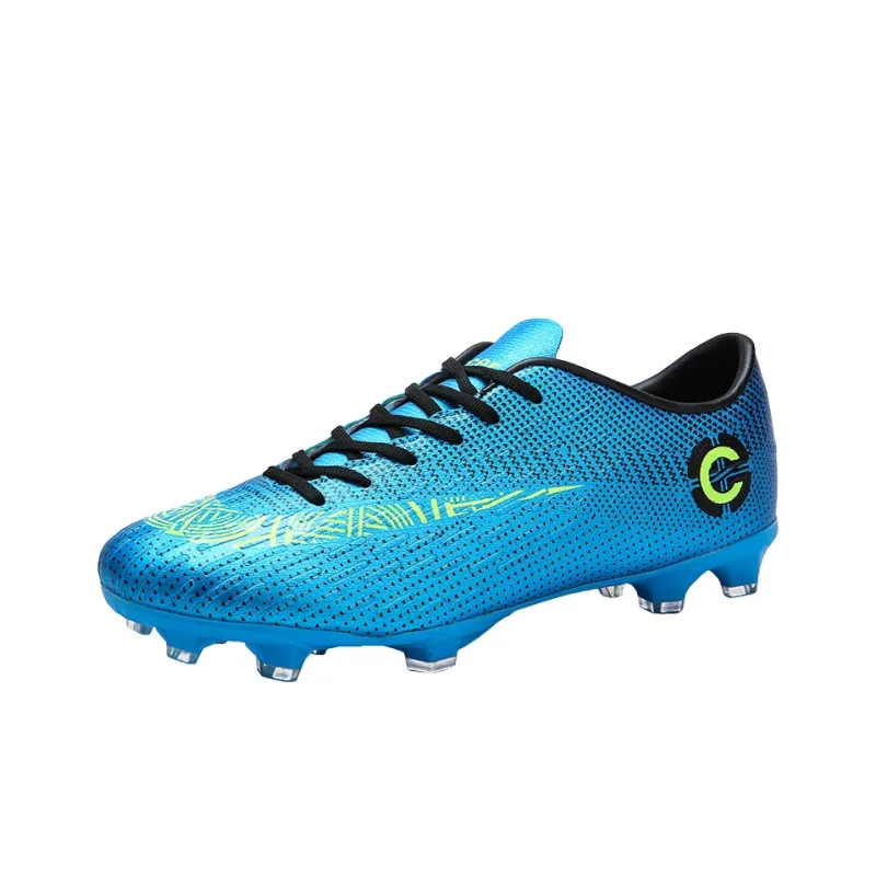 Prince McQueen FG Rubber Long Studs Artificial Ground Anti-Slip And Wear-Resistant Coverage Soccer Shoes Unisex Black-18