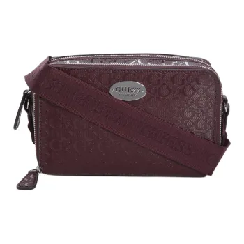 GUESS Artificial Leather Shoulder Bag, Crossbody Bag Mini Women's Burgundy