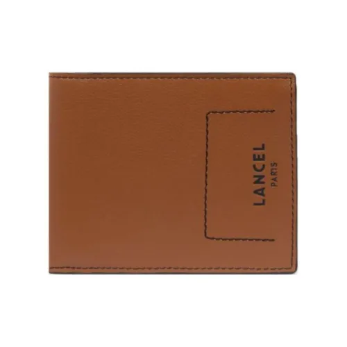 LANCEL 8cc Bi-fold Leather Wallet