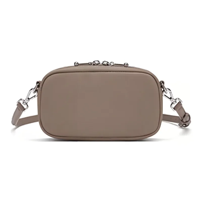 LACOSTE PVC Shoulder Bag Crossbody Bag Small Size Women's Khaki-1