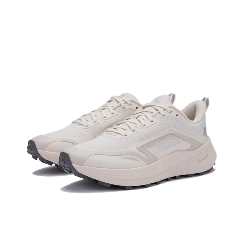 DESCENTE Enerzite Slip Resistant And Abrasion Resistant Support Low Top Trail Running Shoes Unisex Beige-1