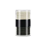 Beige Gray Black Pattern Plain Band Hair Tie