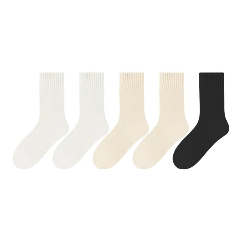 MADALLO Mid Calf Socks Women's 5 Pack-11