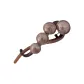 Dark Coffee Pearl Twist Clip