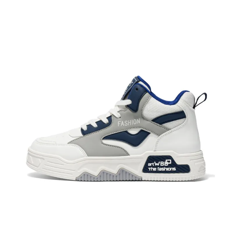 M.M Party Slip Resistant Balance High Top Skateboard Shoes Men's-3