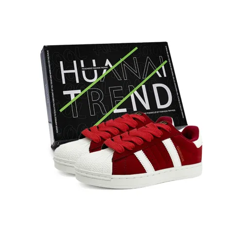 HUANAI Skateboard Shoes Unisex Low-Top Burgundy