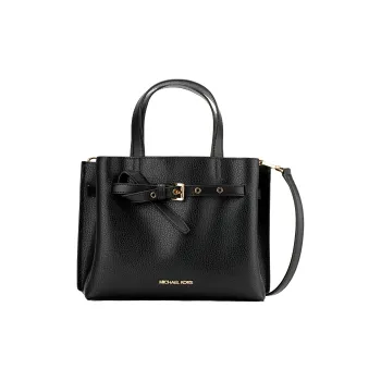 MICHAEL KORS Cow Split Leather Tote Bag Shopping Bag Crossbody Handbag Small Size Women's Black