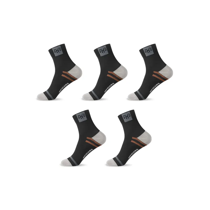 H YXIANG Mid Calf Socks Men's 5 Pack-5