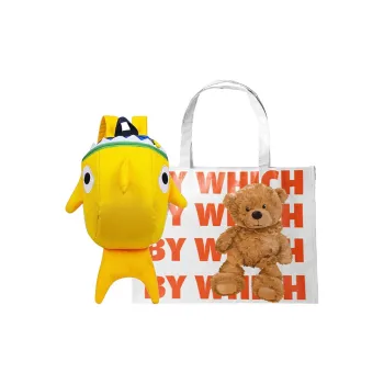 Bywhich Polyester Backpack Regular Unisex Red Yellow Blue