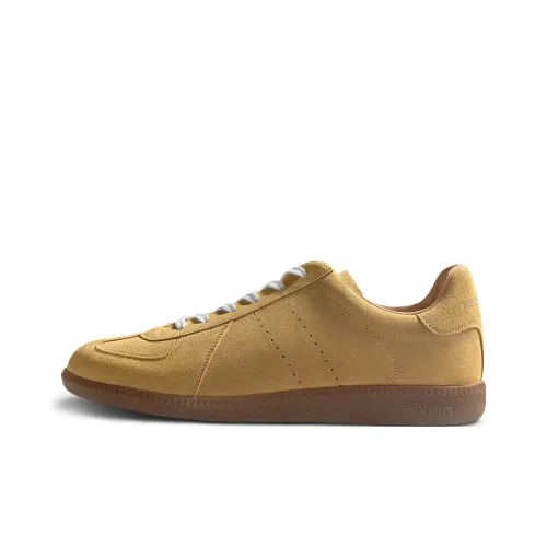 THOM WILLS Trendy Vintage Suede German Army Trainers Low Top Skateboard Shoes Men's