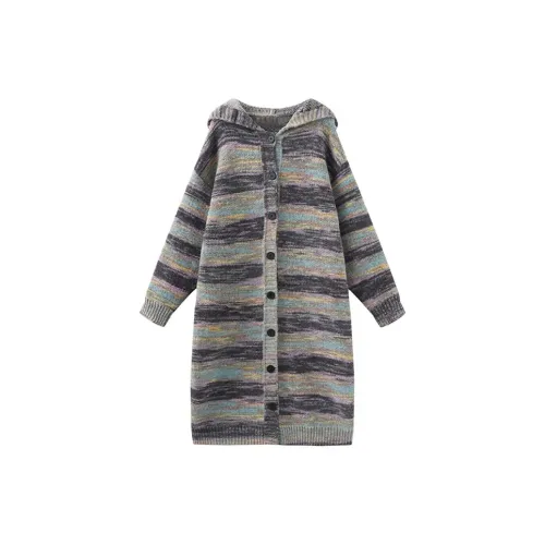 ZUKIZUKI Knitwear Women's Striped Cardigan