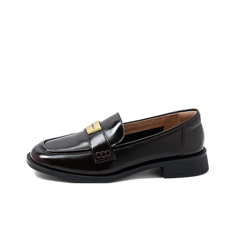 COMELY Loafers Women's Black/Coffee-8