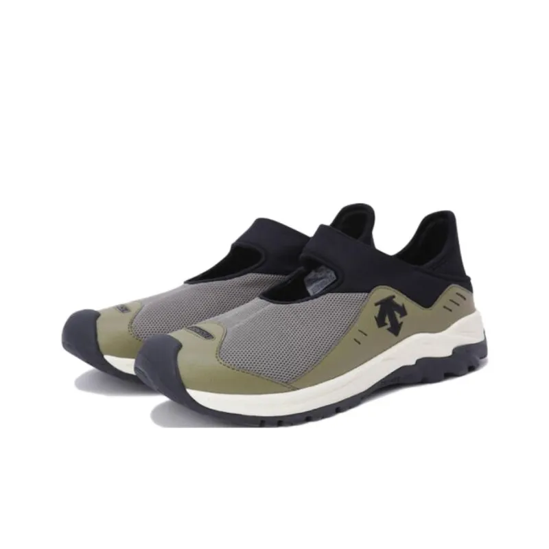 DESCENTE Urban T450 Anti Slip Wear Resistant Low Top Casual Shoes Unisex Gray Green Black-1