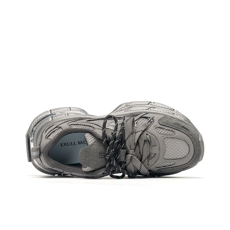 EXULL Q Low Top Chunky Sneakers Women's Gunmetal-2