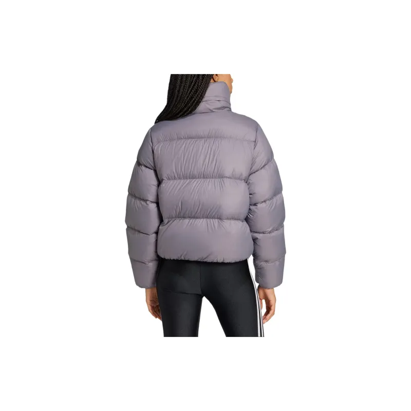Adidas Originals Regen FW24 CROP Down Jacket Women's Shadow Trace Gray-2
