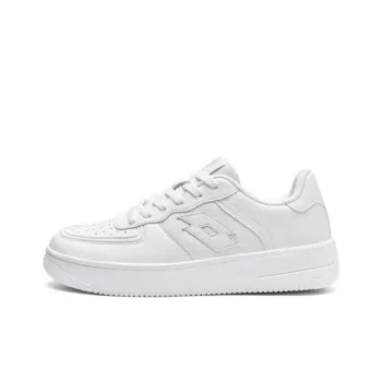 LOTTO Anti Slip Wear Resistant Low Top Skateboard Shoes Unisex White