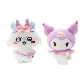 Sanrio Kulomi Chiikawa Collaboration Collection, Brooch Set Dolls Plush Pendant 8cm High