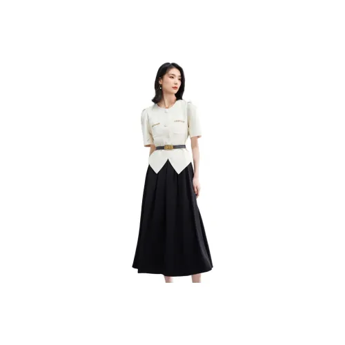 ORIGIN Two Piece Skirt Sets Women's White