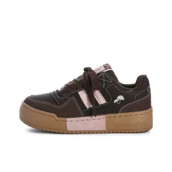 Lovely You Wear resistant And Lightweight Low Top Skateboard Shoes Women's Dark Brown