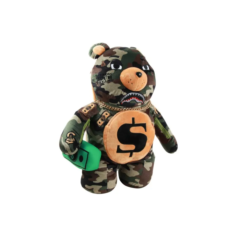 SPRAYGROUND Fabric Doll Bag Backpack Regular Unisex Army Green-1