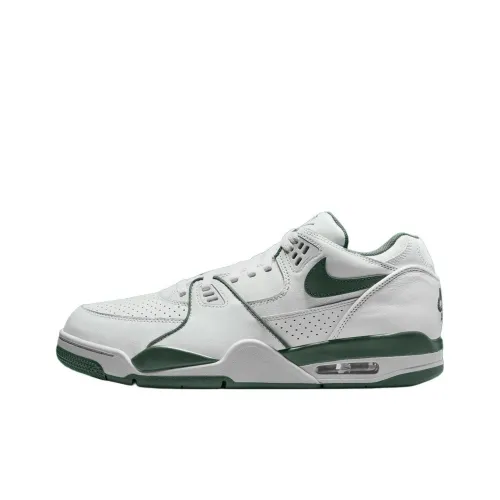 Nike Air Flight 89 Vintage Basketball Shoes Unisex Low-Top White/Green