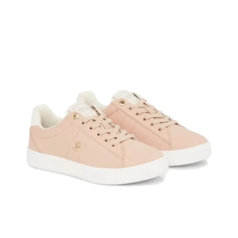 Tommy Hilfiger Low Top Skateboard Shoes Women's Light Pink-1