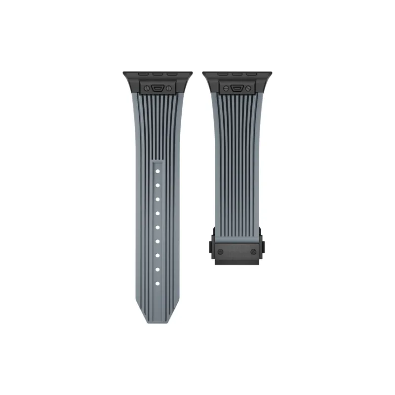 FZRT Watch Bands Modified Black Warrior Large Explosion Silicone Strap Unisex-4
