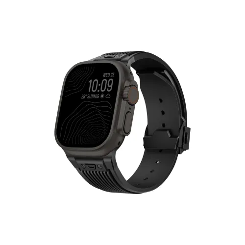 FZRT Watch Bands Modified Black Warrior Large Explosion Silicone Strap Unisex