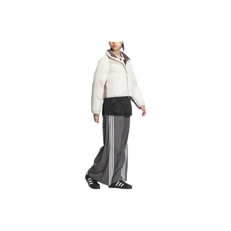 Adidas Originals FW24 NON QUILTING SHORT DOWN Jackets Coats Women's Wonder White-3